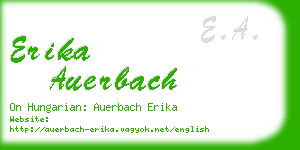 erika auerbach business card